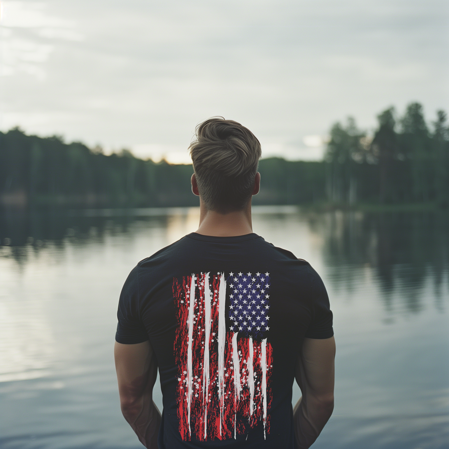 American Flag Grunge